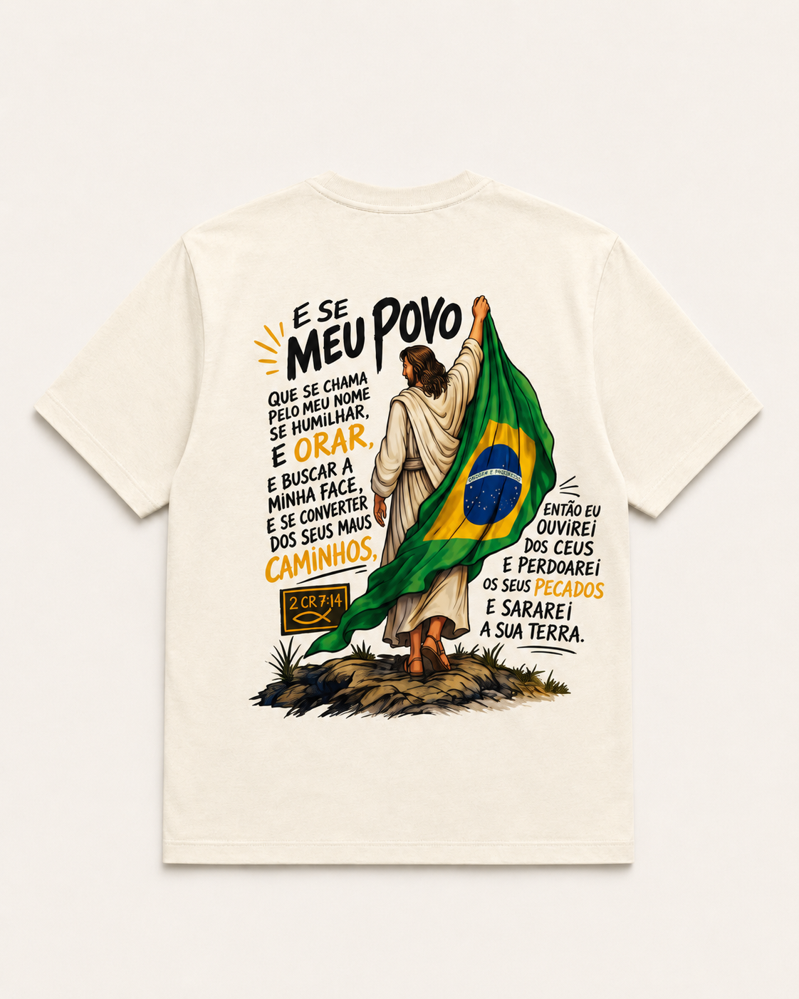 Nação Santa Brasil Premium Tee - Image 6