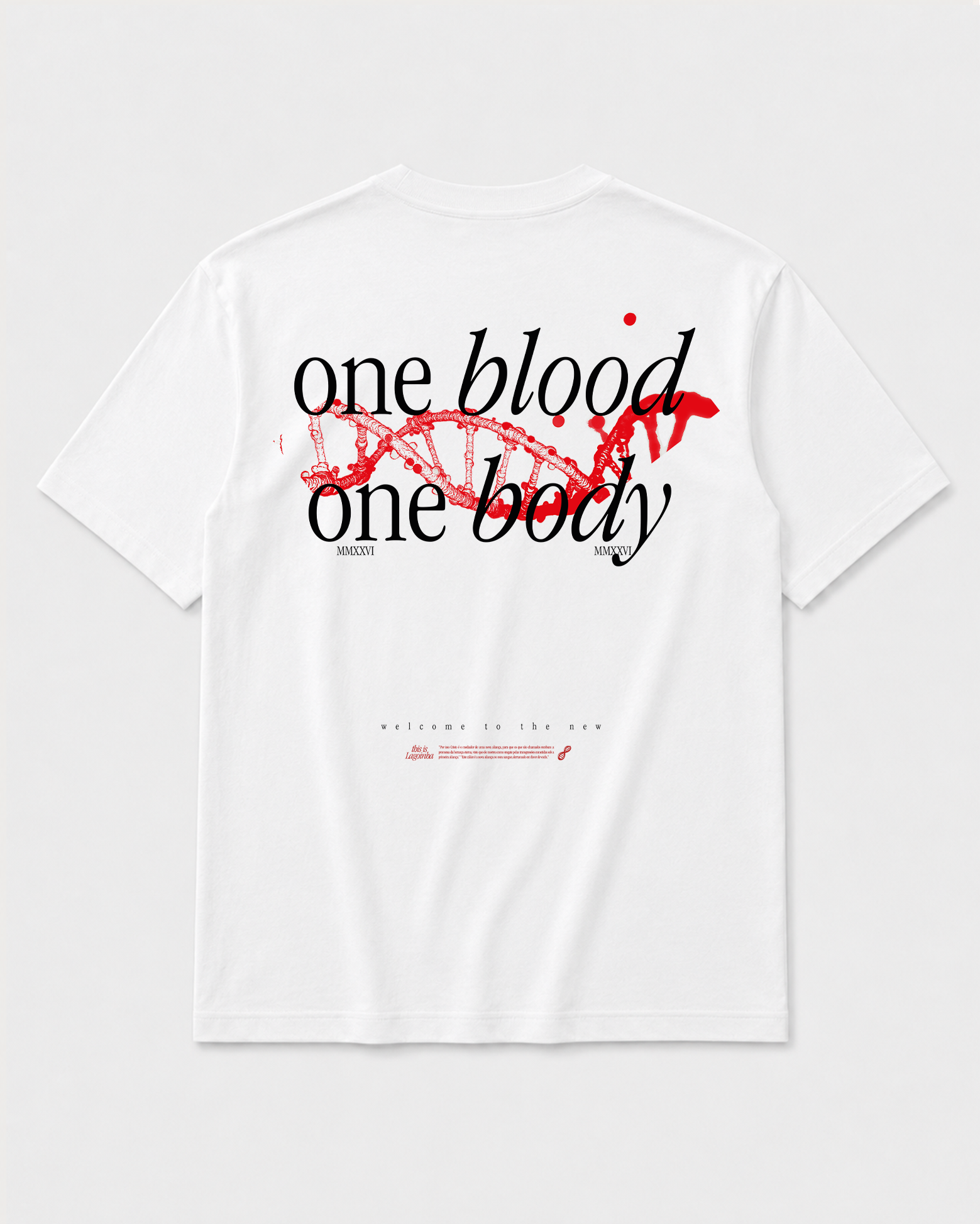 One Blood Premium Tee — White - Image 2