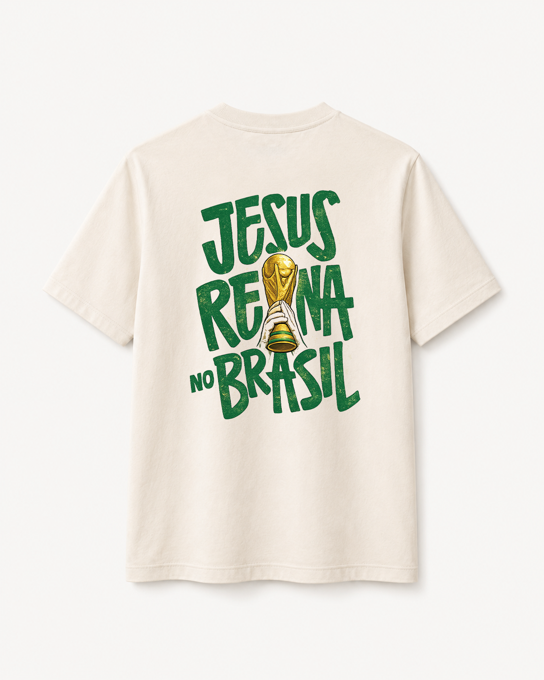 Jesus Reina no Brasil Premium Tee - Image 2
