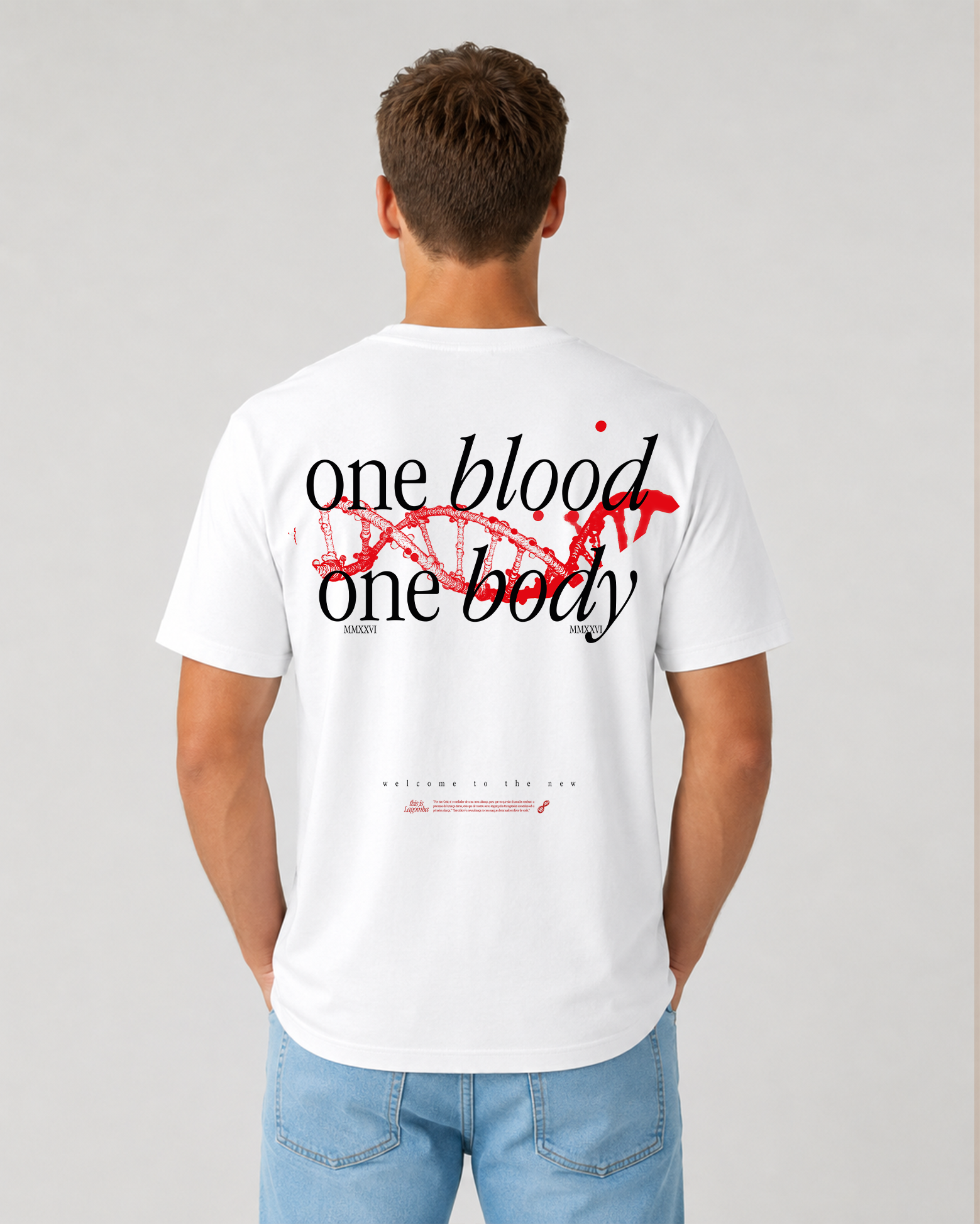 One Blood Premium Tee — White - Image 3