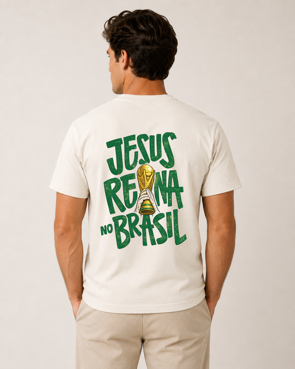 Jesus Reina no Brasil Premium Tee - Image 6