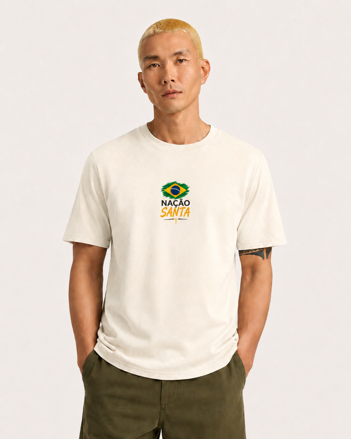 Nação Santa Brasil Premium Tee - Image 3